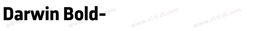 Darwin Bold字体转换